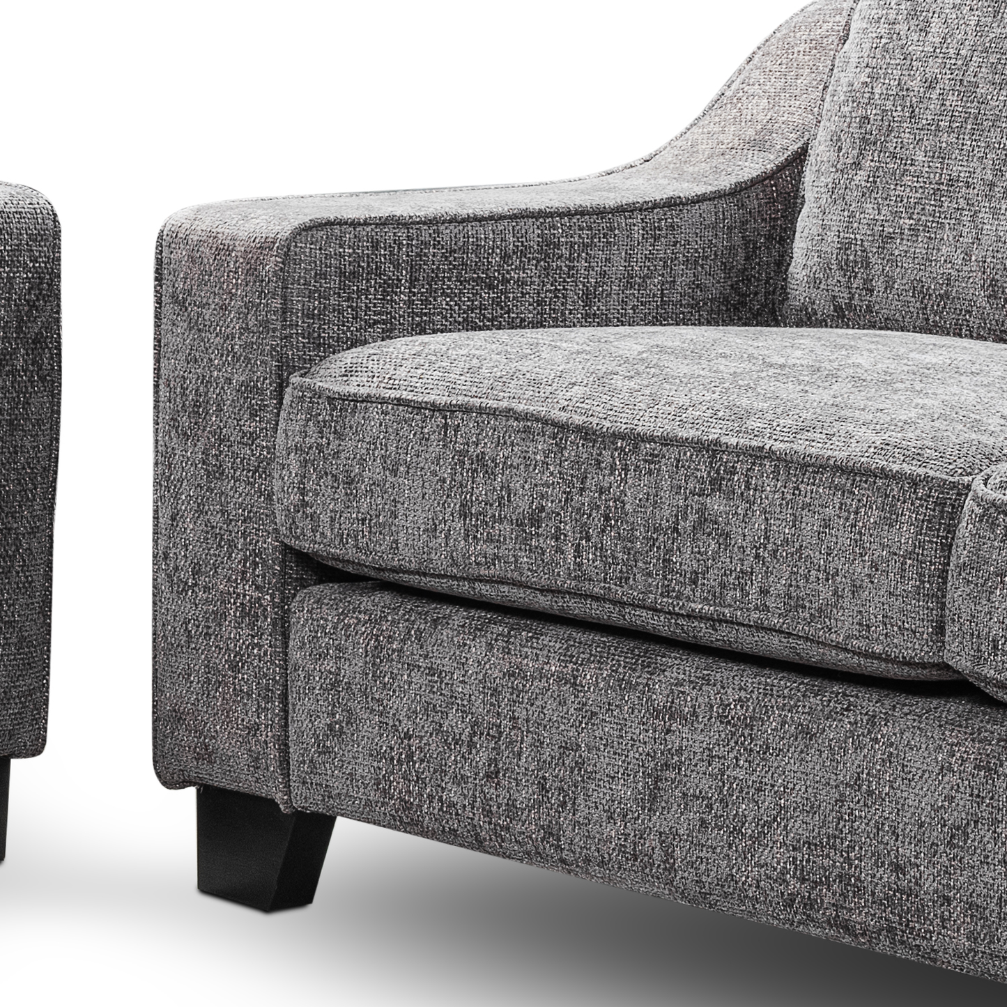 Nebraska Slate Grey 3 + 2 Sofa Suite