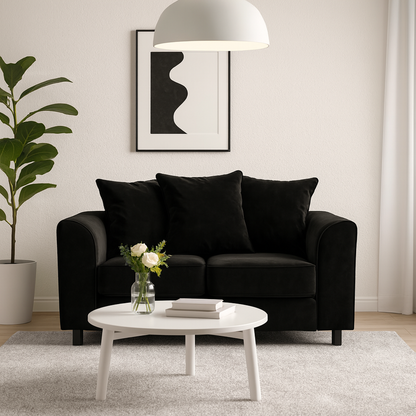 Brooklyn Full Foam Plush Velvet 2 seater