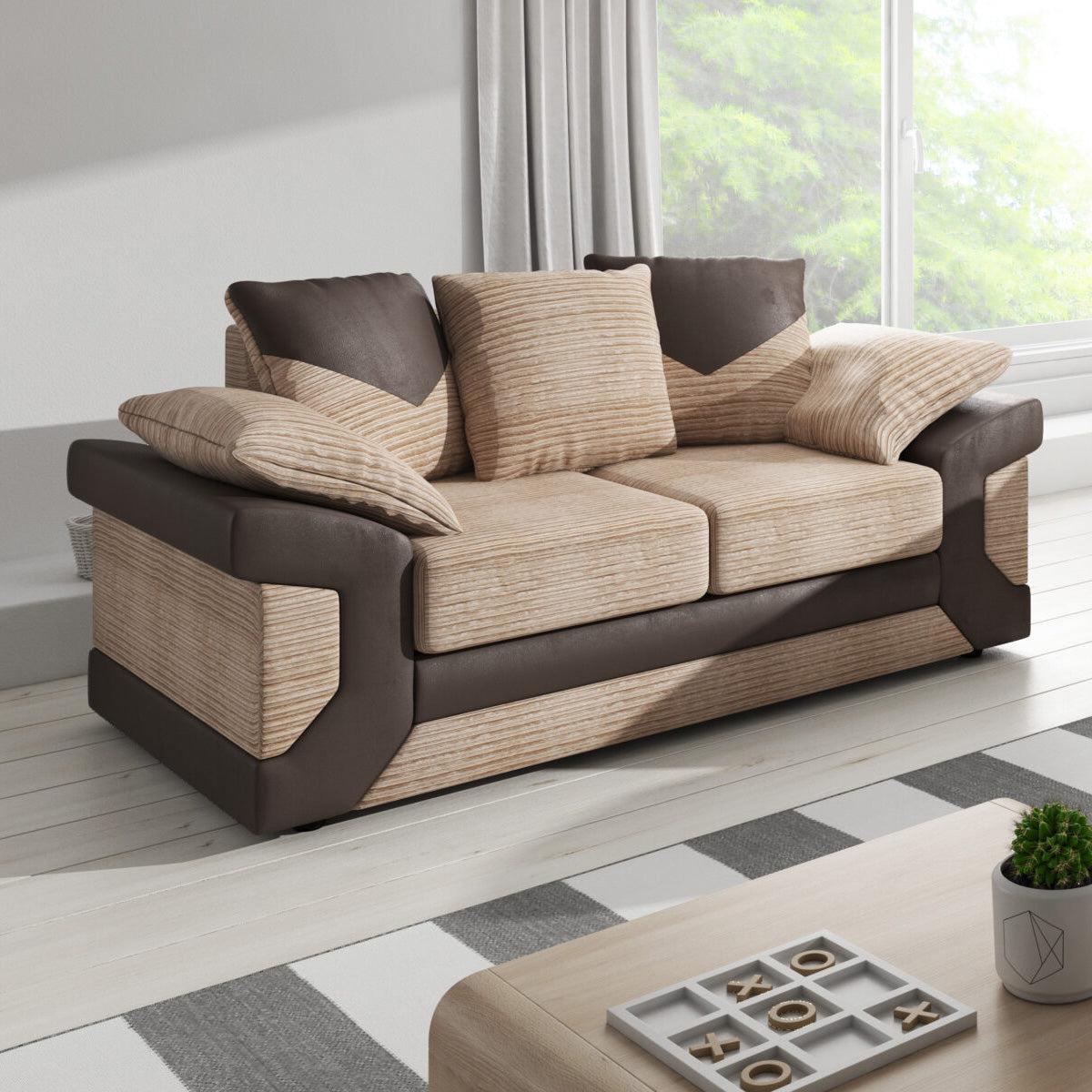 Dino Mixed Fabric 2 Seater Sofa