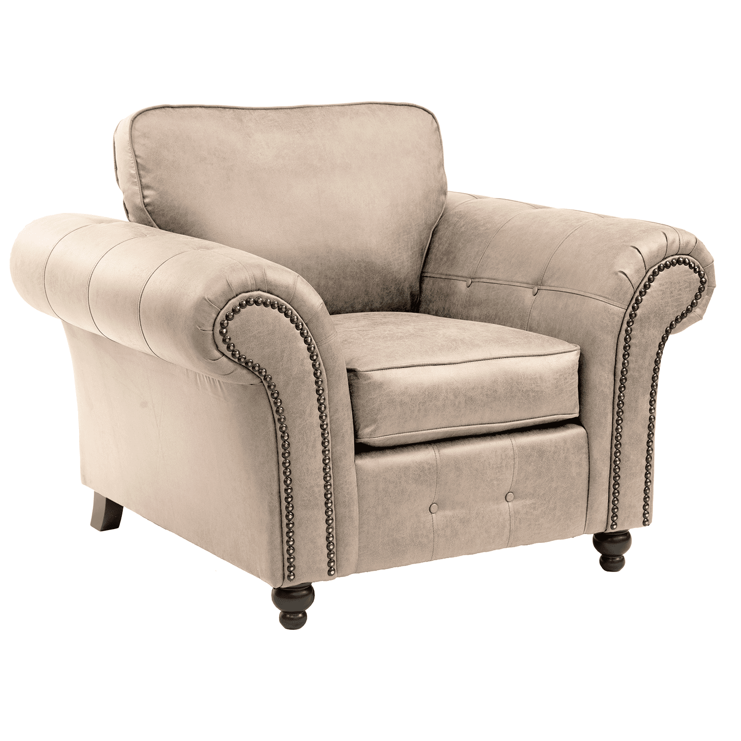 Oakland Marble Leather Armchair