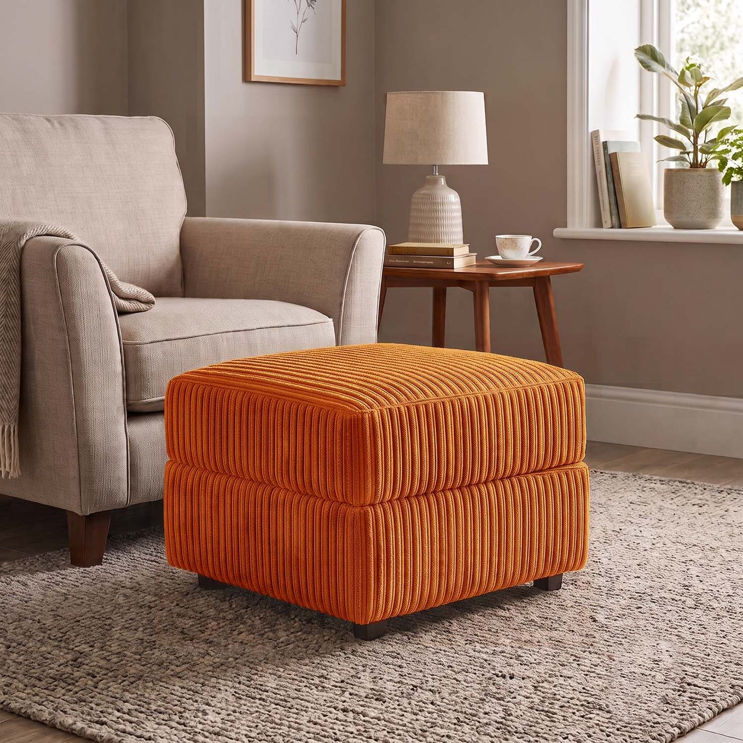 Luxor / Ferguson / Delta Jumbo Cord Footstool