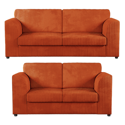 Luxor Full Jumbo 3 + 2 Seater Sofa Set – Full Back