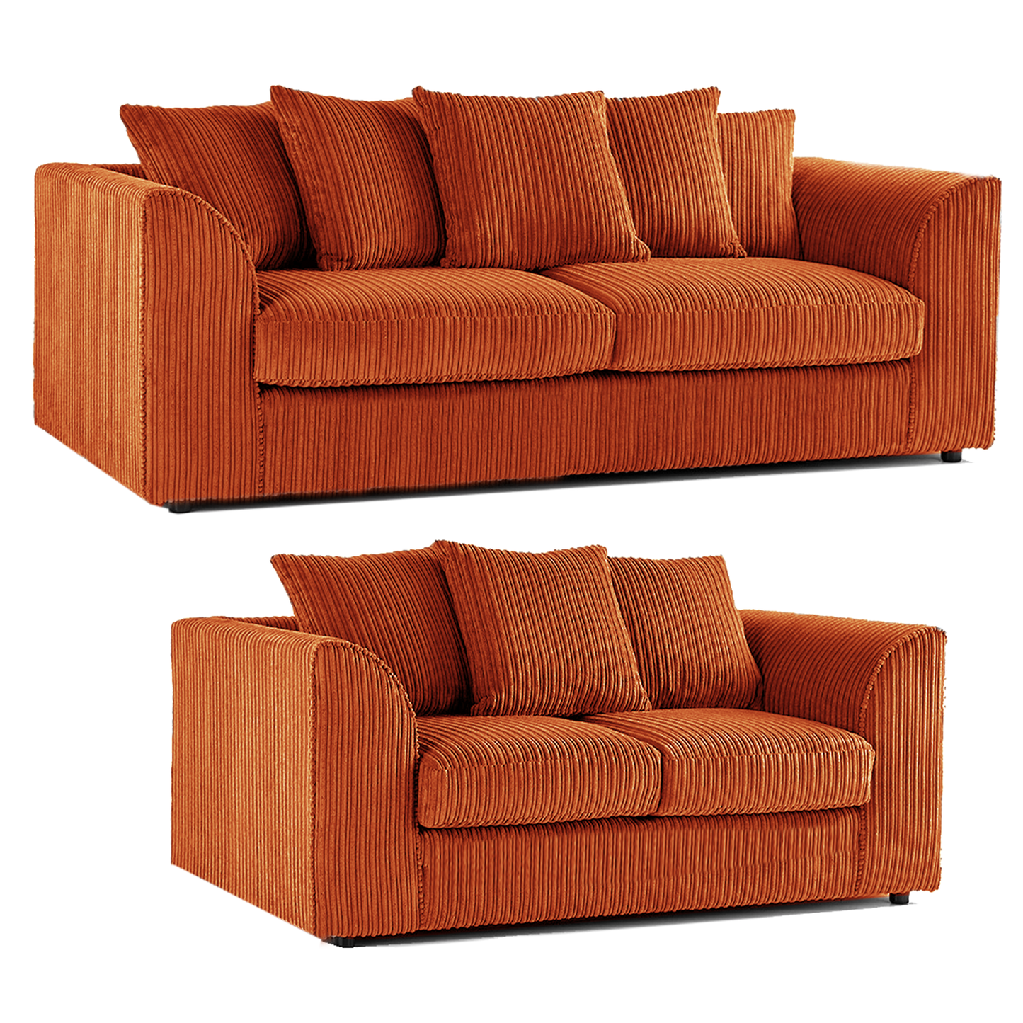 Luxor Full Jumbo 3 + 2 Seater Sofa Set - Scatter Back