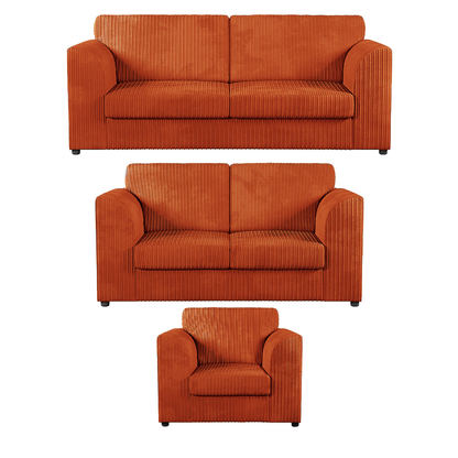Luxor Full Jumbo Cord 3 Piece Suite - Full Back