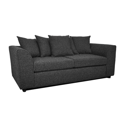 Paris Boucle Charcoal Fabric 3 Seater Sofa