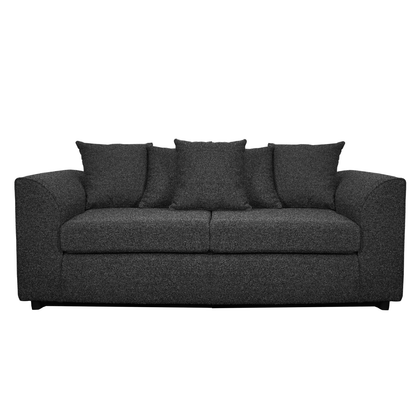 Paris Boucle Charcoal Fabric 3 Seater Sofa
