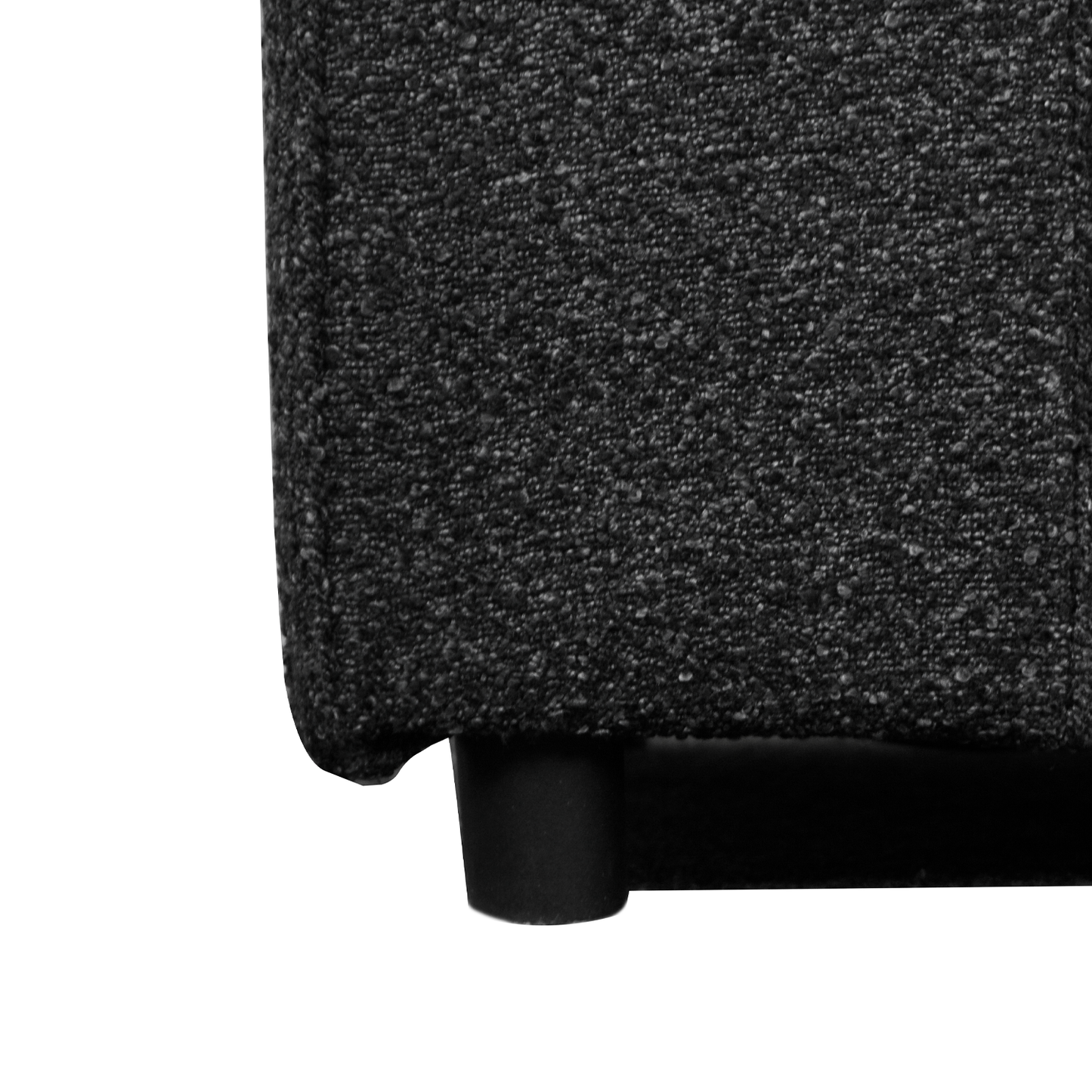 Paris Boucle Charcoal Fabric 5 Seater Corner Sofa