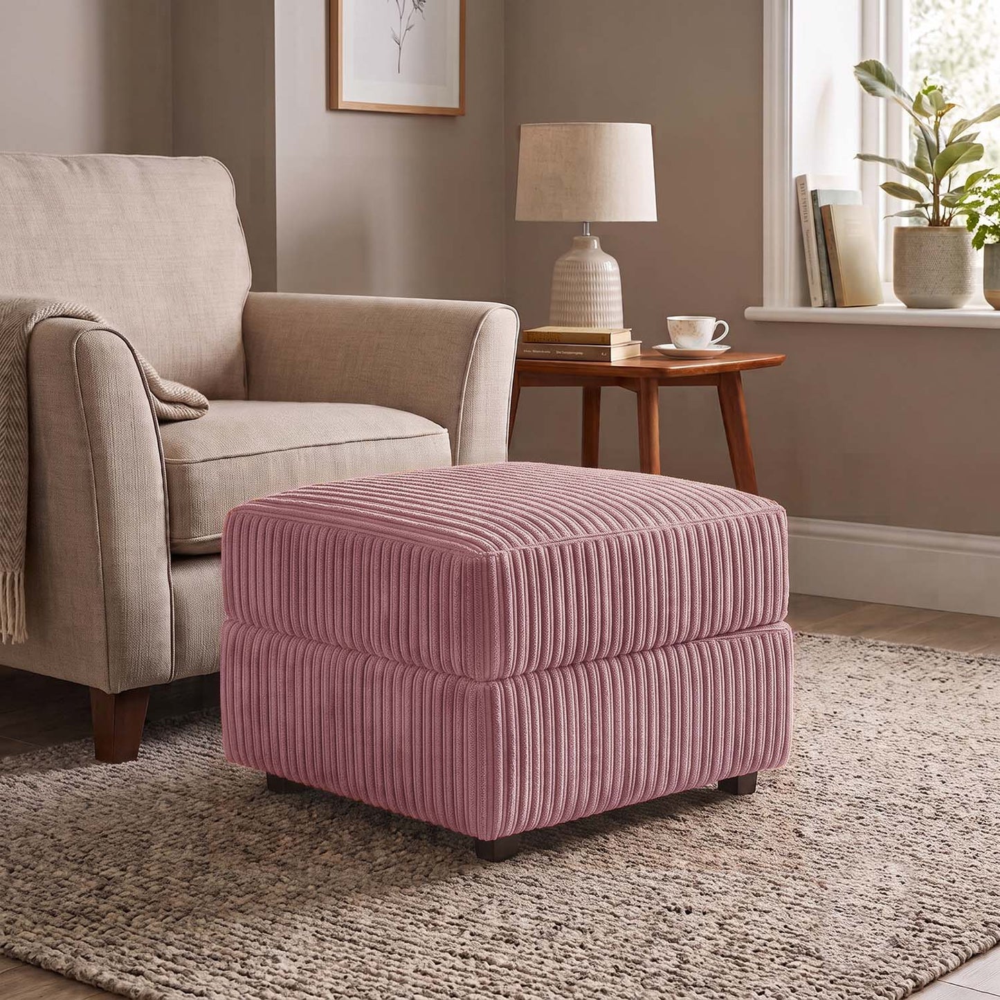 Luxor / Ferguson / Delta Jumbo Cord Footstool