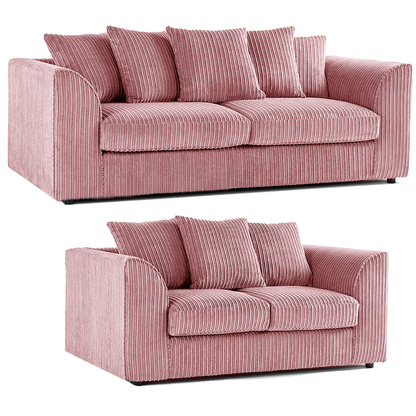 Luxor Full Jumbo 3 + 2 Seater Sofa Set - Scatter Back