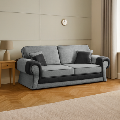 Portland Mixed Fabric Sofa Suite