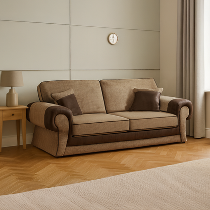 Portland Mixed Fabric Sofa Suite