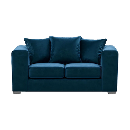 Ella Plush Velvet Fabric 2 Seater Sofa