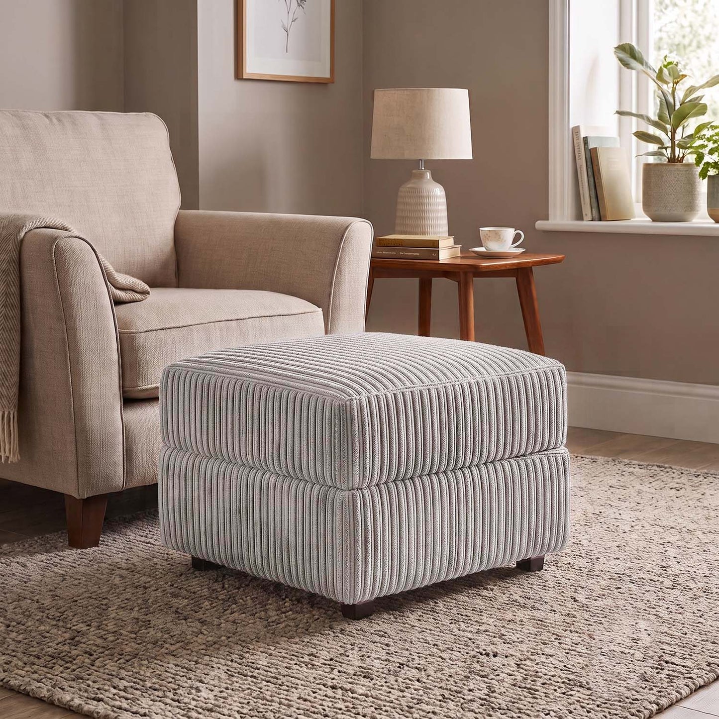 Luxor / Ferguson / Delta Jumbo Cord Footstool