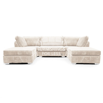 Bishop U-Shaped Fullback Jumbo Cord Sofa