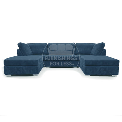 Bishop U-Shaped Fullback Jumbo Cord Sofa