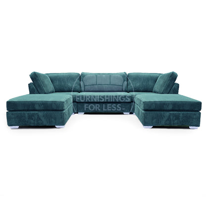 Bishop U-Shaped Fullback Jumbo Cord Sofa
