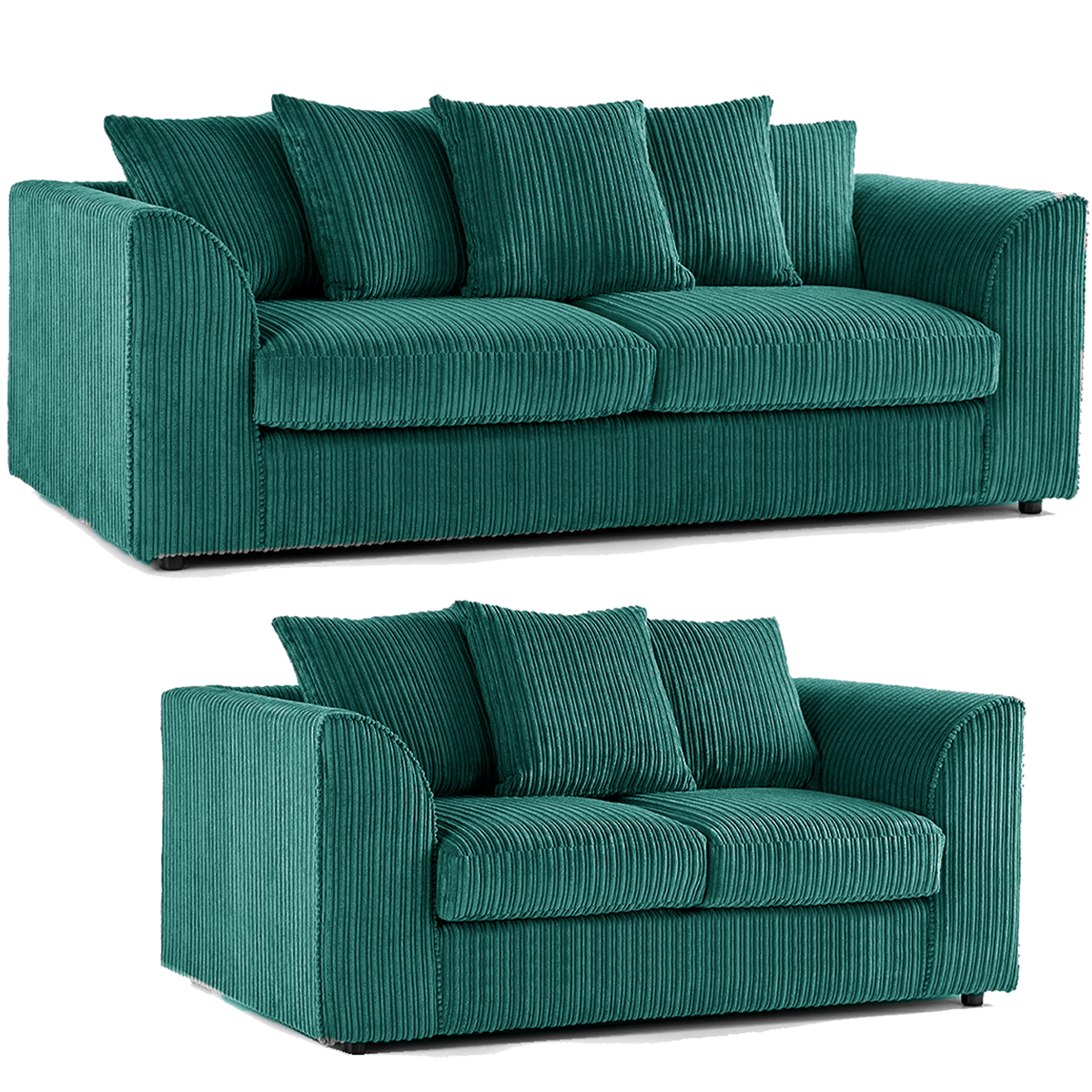 Luxor Full Jumbo 3 + 2 Seater Sofa Set - Scatter Back