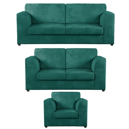 Luxor Full Jumbo Cord 3 Piece Suite - Full Back