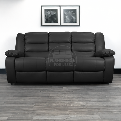 Venice Leather Reclining 3 Seater Sofa