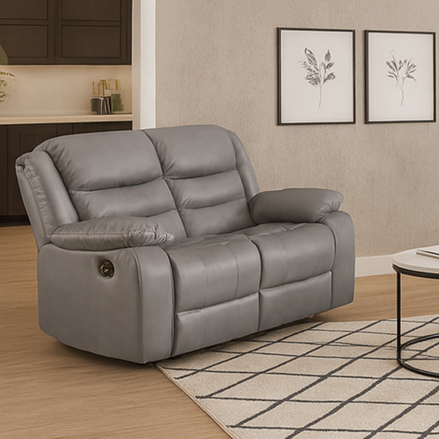Venice Leather Reclining 2 Seater Sofa