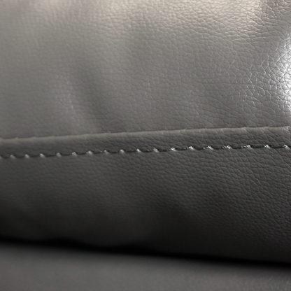 Leather 5 Seater Reclining Corner Sofa + Drinks Tray
