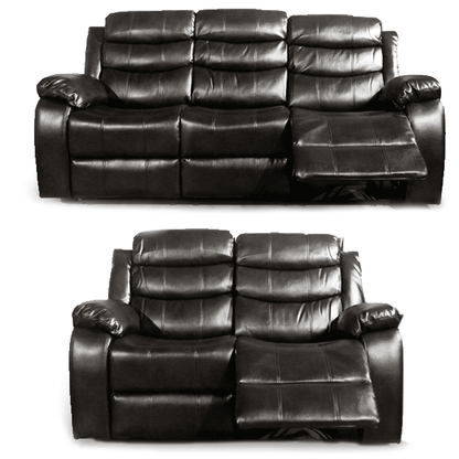 Venlo Leather Reclining Sofa Suite 3 + 2 Seater - 2