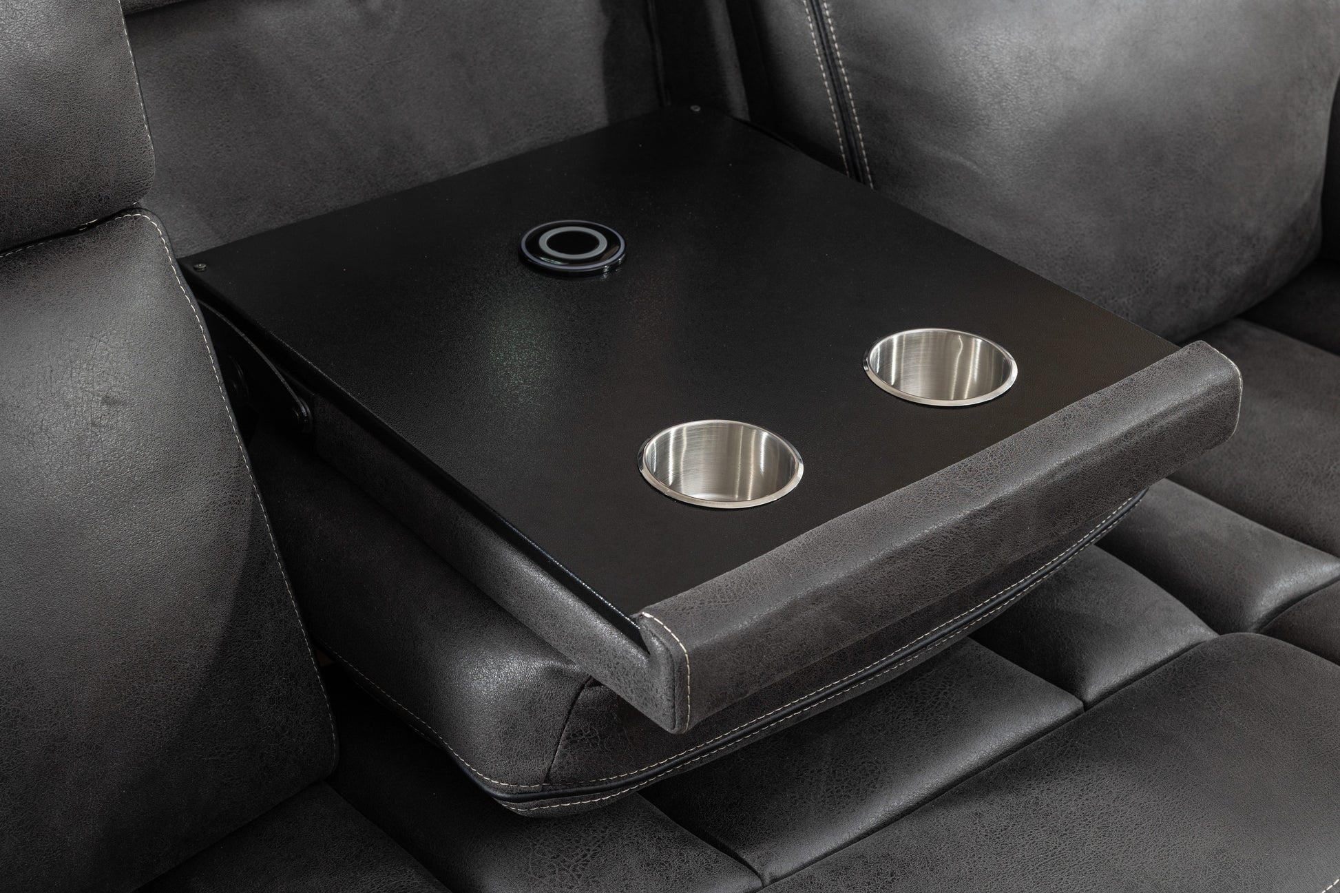 Tokyo 3 + 2 Electric Bluetooth Reclining Leather Like Sofa Suite - 6