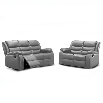 Venice Leather Reclining Sofa Suite 3 + 2 Seater