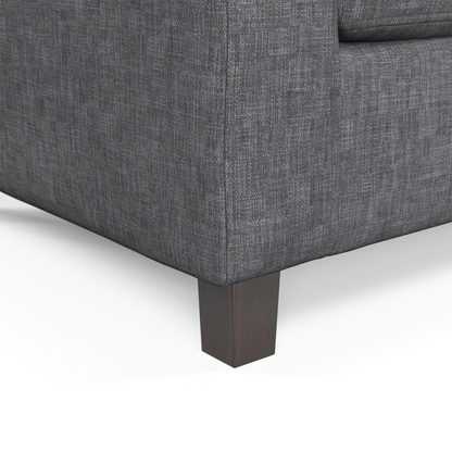 York Grey Turin Fabric Single Armchair