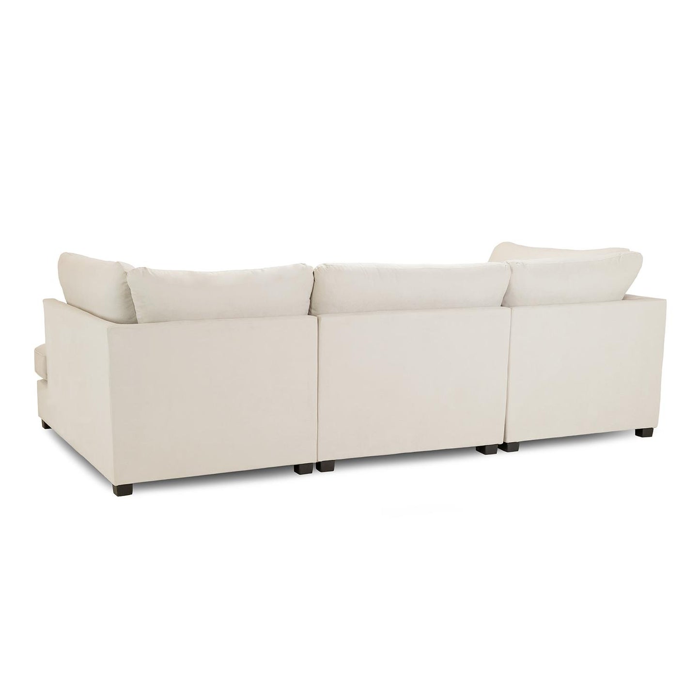 California Classic Fabric Beige, Black or Grey U shaped 6 Seater Sofa