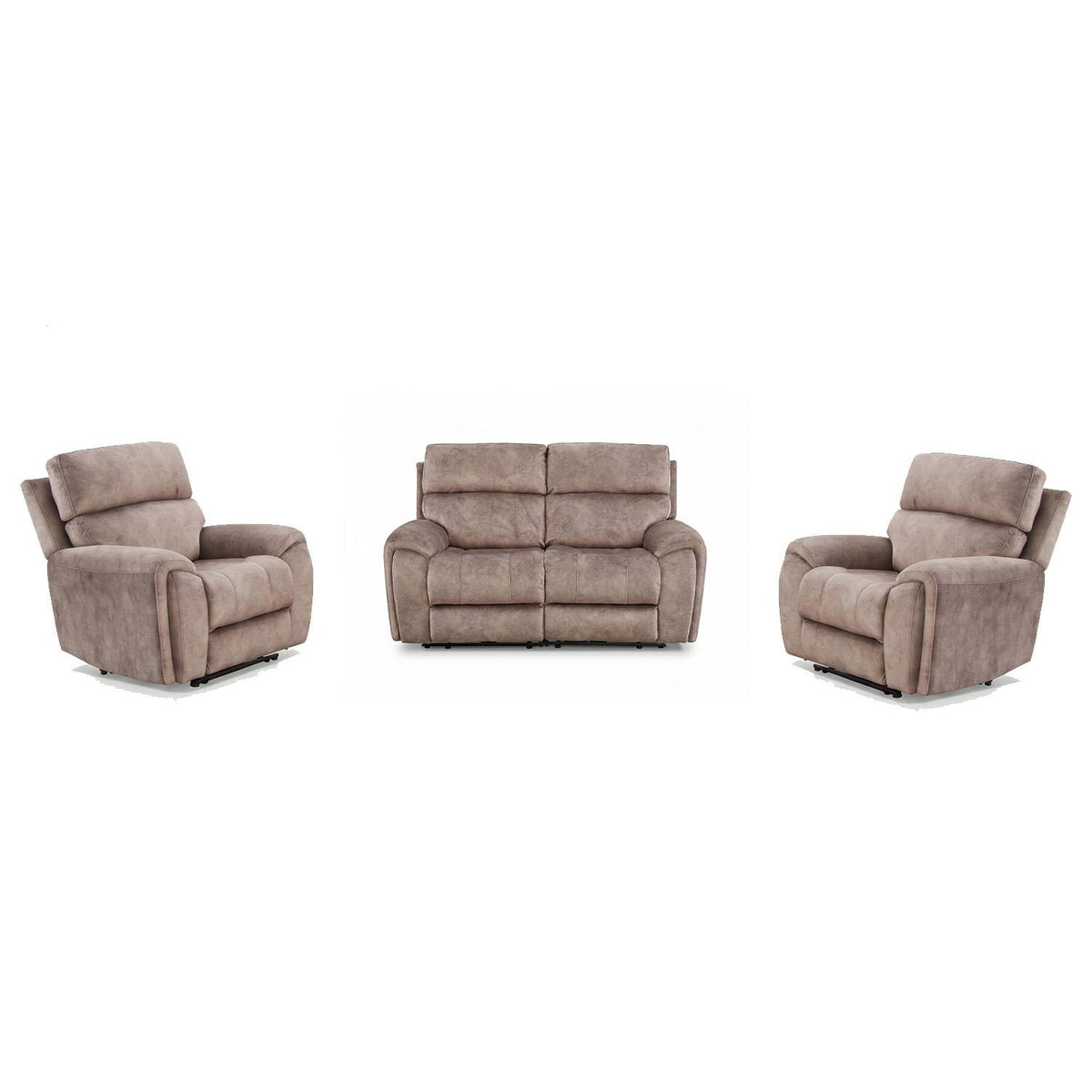 Valtos 2 + 1 + 1 Electric Recliner Sofa Suite Truffle or Grey