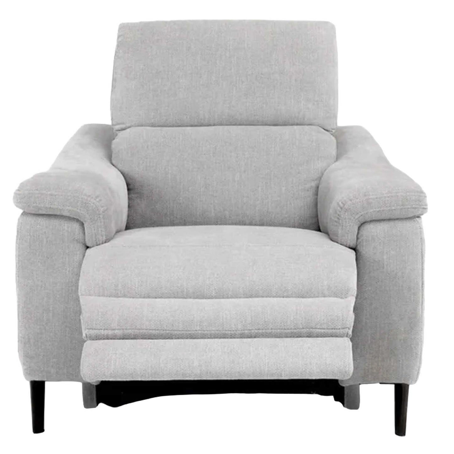 Oscar Electric Reclining 3 Piece Sofa Suite 3 + 1 + 1 Ivory Fabric