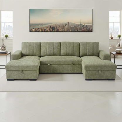 Comaro U Shaped Sofa Bed 5 Seater with Twin Storage Chaises
