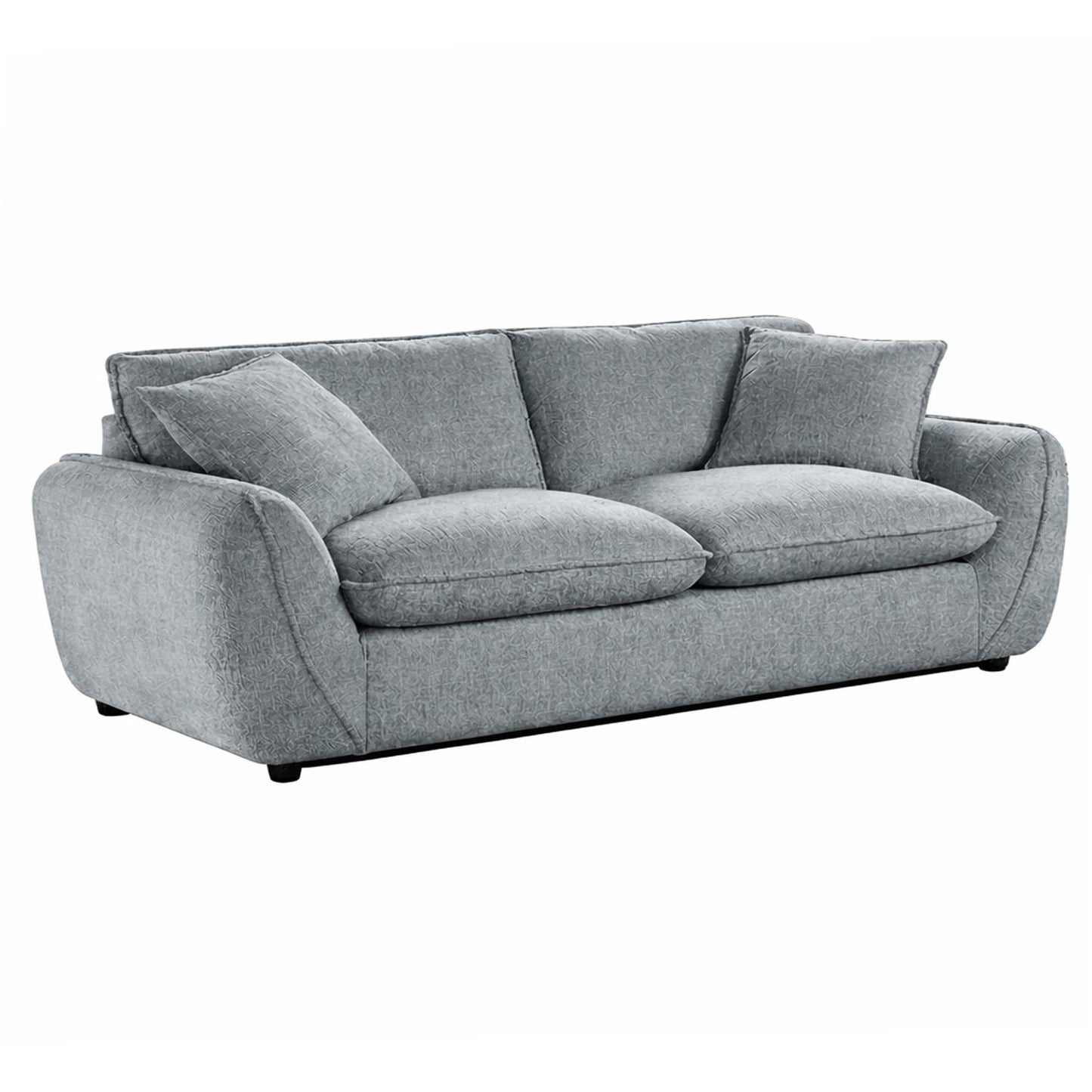 Berti Beige or Grey Fabric Sofa Suite