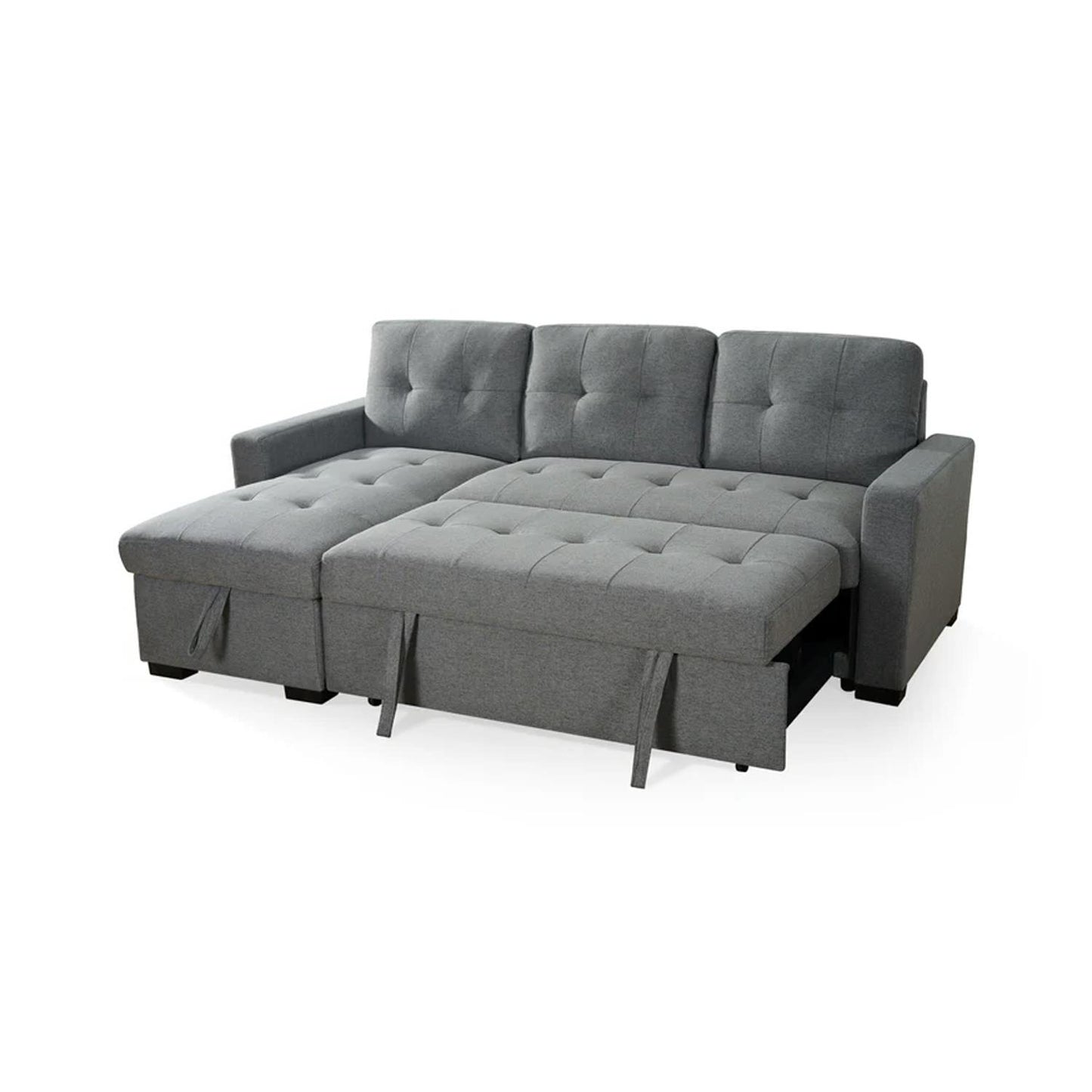 Arden Grey 3 Seater L Shaped Universal Sofa Bed With Storage Living Room