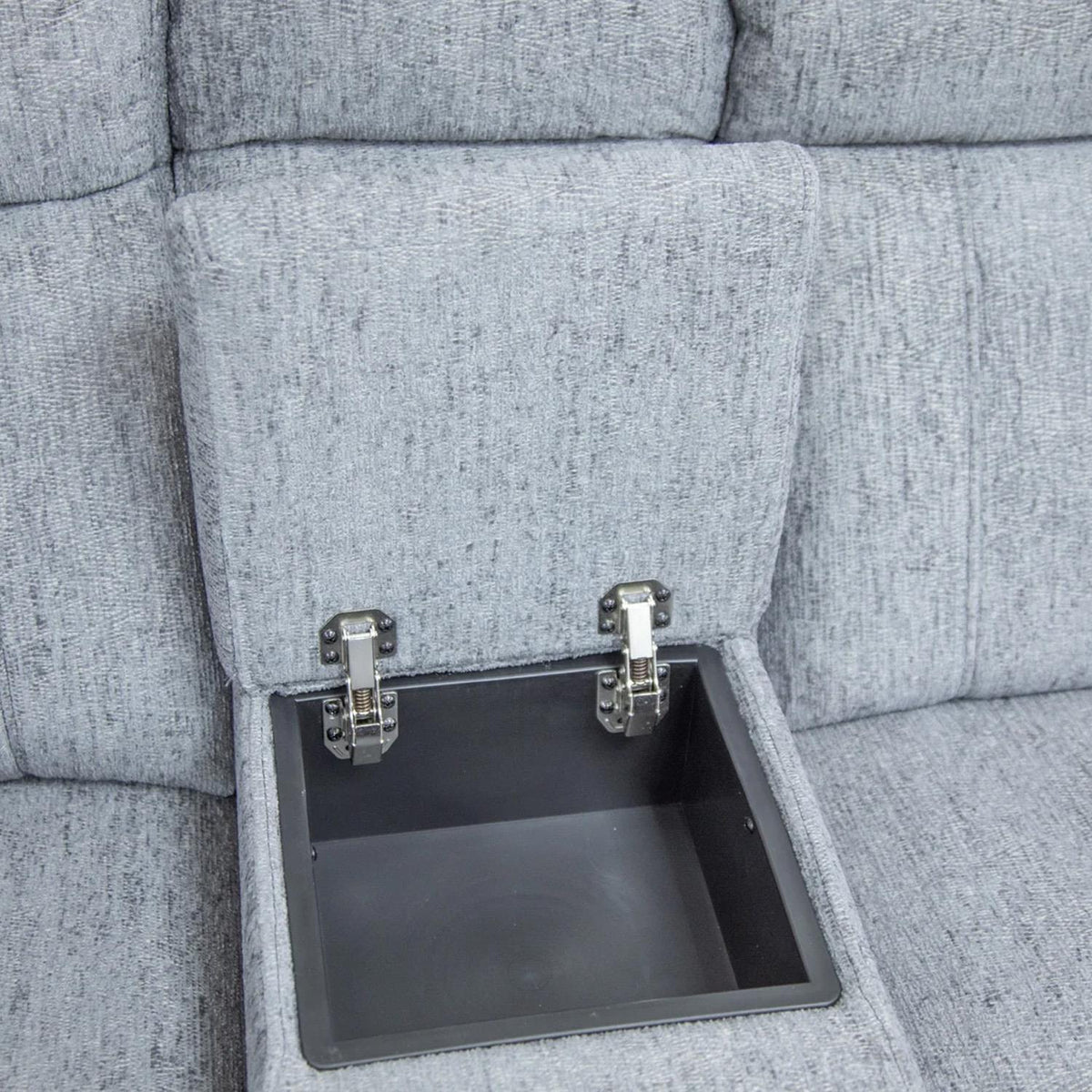 Orson 5 Seater Electric Recliner Corner Sofa Console Beige or Grey