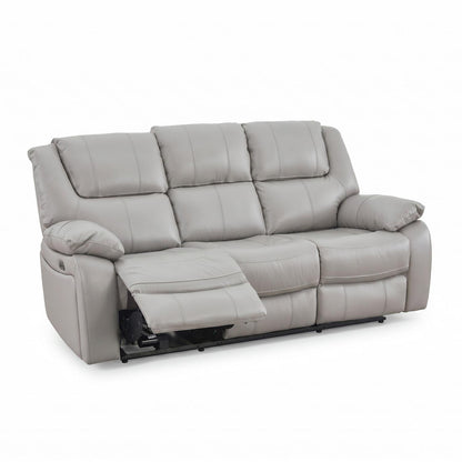 Knowle Electric Reclining 3 Piece Sofa Suite 3 + 1 + 1 Pisa Grey