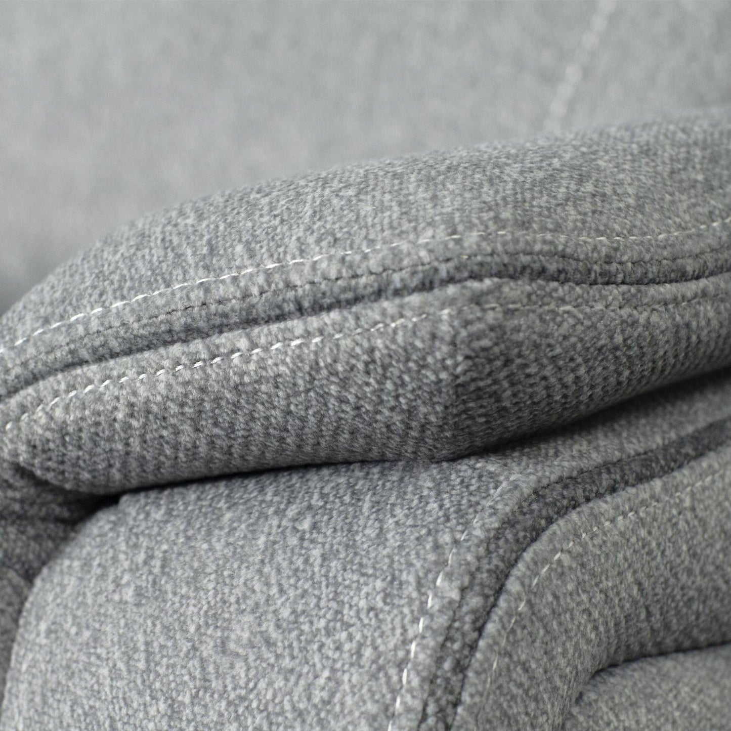 Milano Grey Fabric Electric Reclining Sofa Suite USB Cup Holder