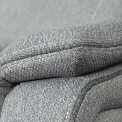 Milano Grey Fabric Electric Reclining Sofa Suite USB Cup Holder