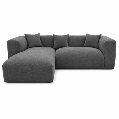 Ely Cloud Chaise L-Shaped Corner Sofa, Linen Fabric, LHF or RHF