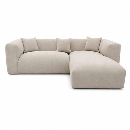 Ely Cloud Chaise L-Shaped Corner Sofa, Linen Fabric, LHF or RHF