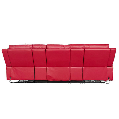 Florida Cinema 3 Seater Electric Reclining Leather Sofa