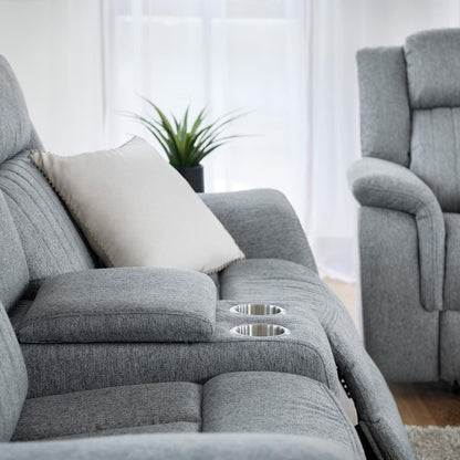 Linden Grey 3 Piece Electric Reclining Sofa Suite 3 + 1 + 1