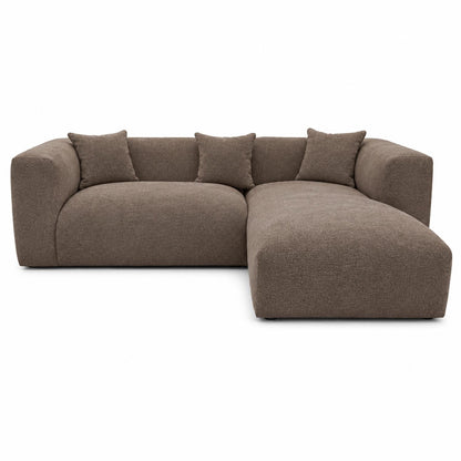 Ely Cloud Chaise L-Shaped Corner Sofa, Linen Fabric, LHF or RHF