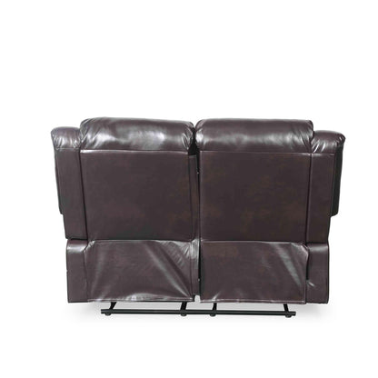 Cortland Leather Look 3 Piece Sofa Suite Manual Reclining Black or Brown