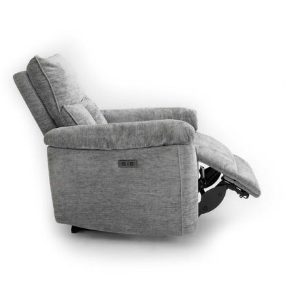 Kent Electric Reclining 3 Piece Sofa Suite 3 + 2 + 1 Grey