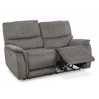 Hoxley Electric Reclining 3 Piece Sofa Suite 3 + 2 + 1 Charcoal