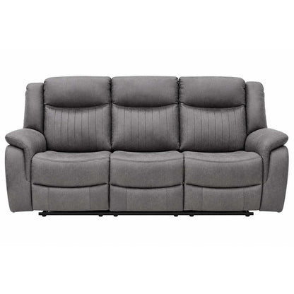 Lennox Grey Tech Fabric 3 + 2 Sofa Suite with Electric Recliner