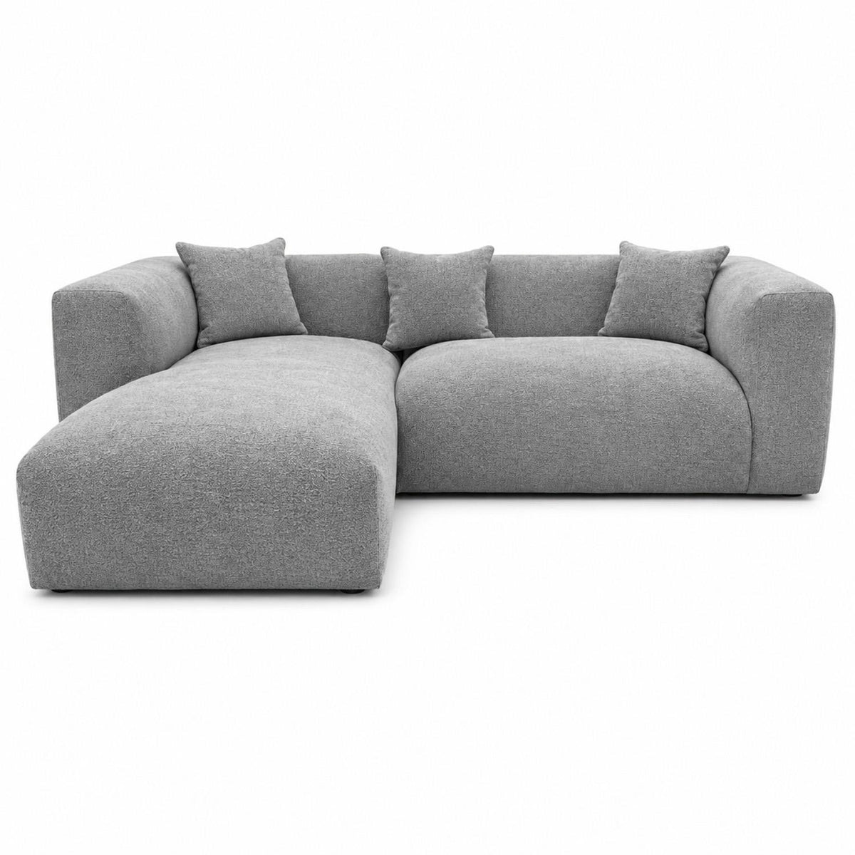 Ely Cloud Chaise L-Shaped Corner Sofa, Linen Fabric, LHF or RHF