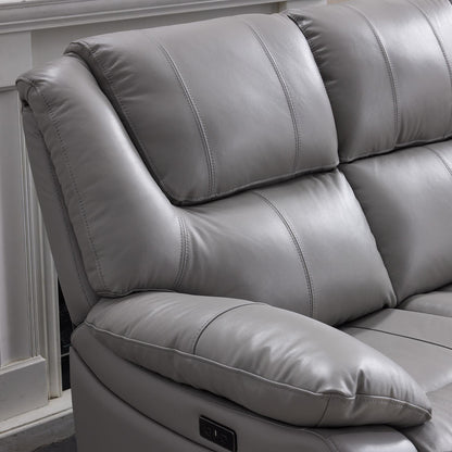 Knowle Electric Reclining 2 Seater Sofa Settee  Pisa Grey USB Charging